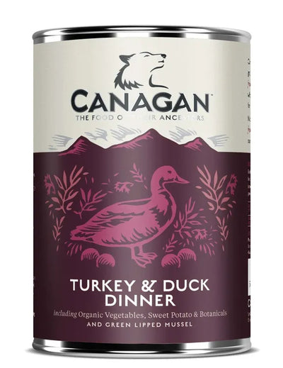 6 x 400g Canagan Turkey & Duck Dinner Wet Dog Food