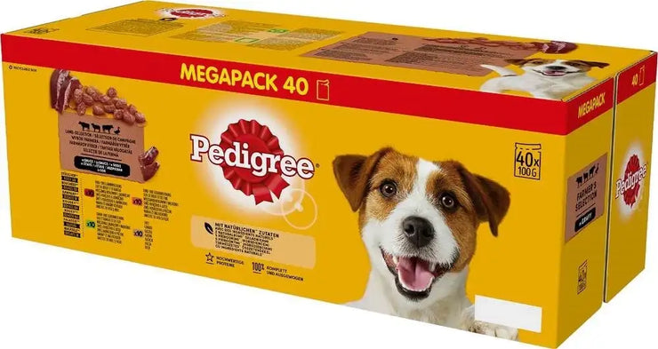 Pedigree Dog Pouches Mixed Varieties in Gravy 40x100g Paltuo 266216