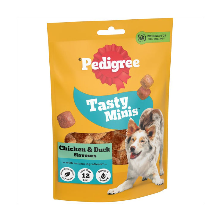 Pedigree Tasty Minis Chicken and Duck 130g Paltu
