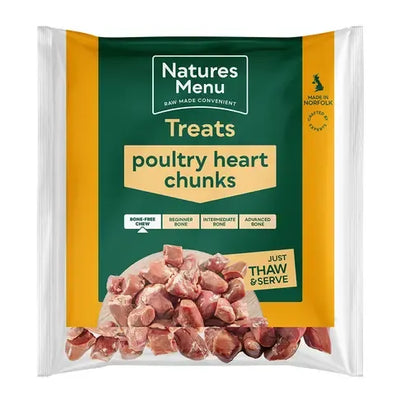 Natures Menu Raw Poultry Hearts for Dogs