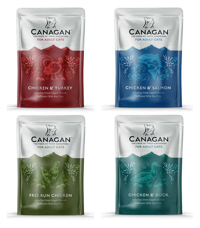 8 x 85g Canagan Variety Pack Wet Cat Food Pouches