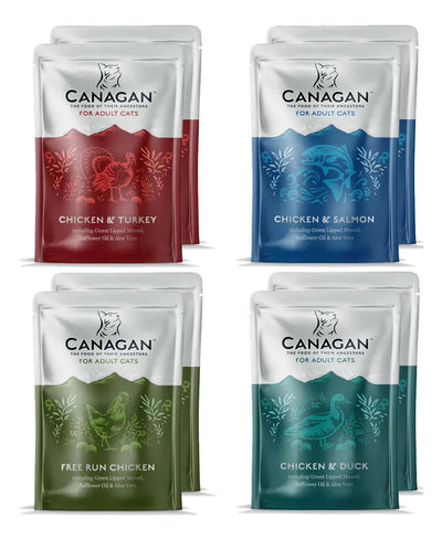 8 x 85g Canagan Variety Pack Wet Cat Food Pouches